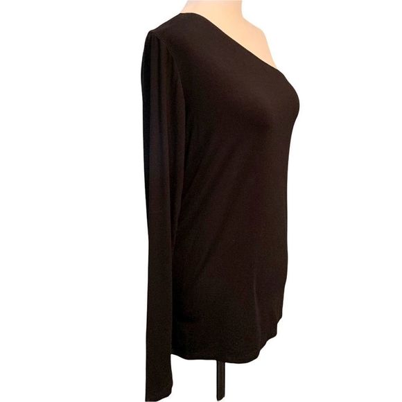 Mark. One Sleeve Black Top Size 8/10 - Picture 3 of 6